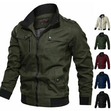 Giacca da combattimento uomo militare cargo cotone colletto cappotti bomber giacche outwear