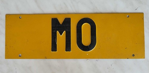 Vecchia targa metallo - targa,