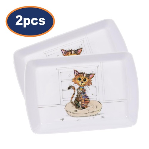 2pcs kimba kitten - serving, tray