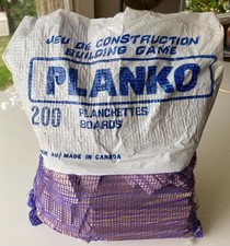 GIOCO COSTRUZIONI PLANKO vintage Canada tavole legno scanalate come KAPLA