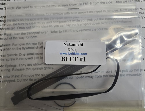 Kit cinghia nakamichi 1 - nakamichi, dr-1