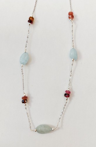 Collana argento 925 rodiata - in,