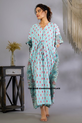 Donna cotone sciolto lungo - cotone,