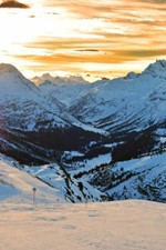 Sunset Lech Zurs am Arlberg