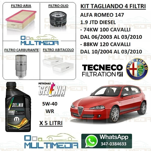 Kit tagliando filtri olio - tagliando,