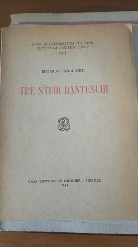 Tre studi danteschi - tre,
