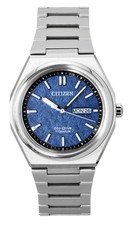 Orologio Uomo Citizen Zenshin Super Titanio Quadrante Blu Eco-Drive AW0130-85L 100M