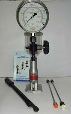 Diesel Injector Nozzle Pop Tester - 200 Bar, SS Body, 6" dial, Gly. Filled Gauge
