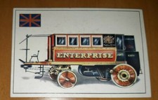 Auto e moto EDIS 1968 figurina n. 4 veicolo a vapore ENTERPRISE HANCOCK