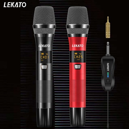 Lekato uhf microfono wireless - uhf,