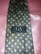 CRAVATTA UOMO NUOVA PURA SETA SILK SOIE TIE FANTASIA FIRMATE ''G. A.''