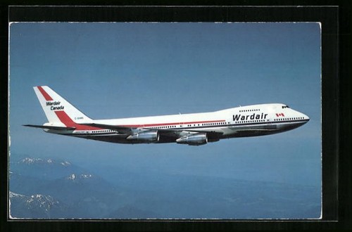Aereo boeing 747 wardair - boeing,