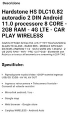 Hardstone HS DLC10.86 autoradio 2 DIN Android 11.0 8 CORE - 6GB RAM - 120GB ROM