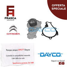 Pompa Acqua Dayco Citroen Xsara Picasso N68 1.6 HDi 2004/2011 99 CV 109 CV