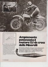 advertising Pubblicità MOTORE MINARELLI 125 CROSS 1975 MOTORI ITALIANI MOTOCROSS