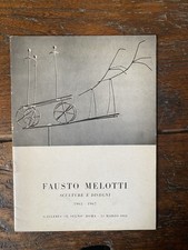 Melotti Fausto Sculture e disegni 1962 - 1967 Roma Galleria Il segno 1968