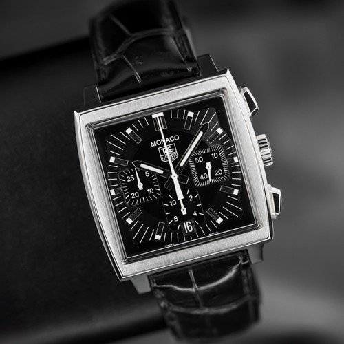 Tag heuer monaco - men's, black