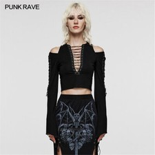 T-shirt donna Punk Rave nera