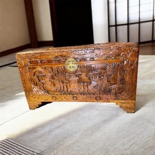 Baule Cinese Intagliato a Mano