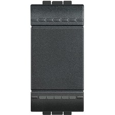 Pulsante 1p 10a Antracite