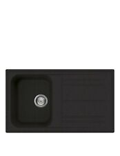 LAVELLO INCASSO SMEG LZ861A 86CM UNA VASCA SINTETICO COLOR ANTRACITE REVERSIBILE