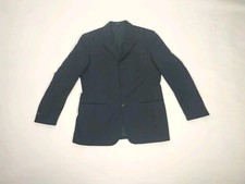 Vintage Giacca Blazer Ermenegildo Zegna size 52 Tropical Australian Wool Black