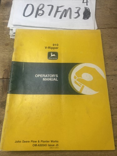 John deere manuale uso 910 - deere,