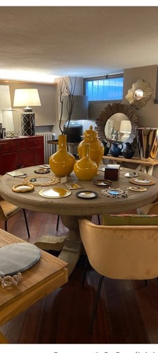 Tavolo tondo elegante legno