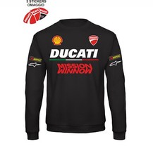 Felpa girocollo Ducati Monster Supersport Travel moto Replica adesivi omaggio