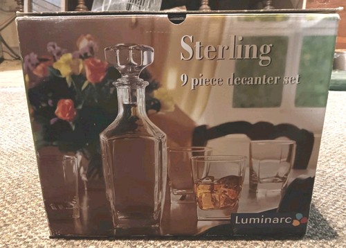 Set decanter vintage vetro