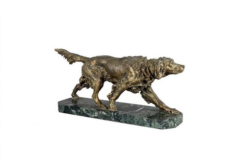 Antica scultura cane - , setter