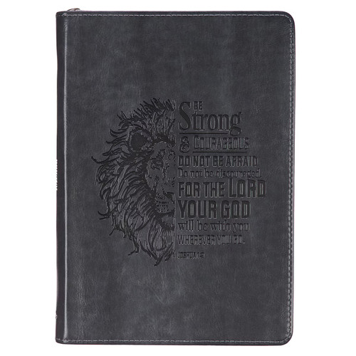 Gray faux leather journal - gray,