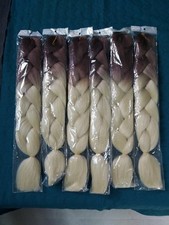 EXTENCION SFUMATE CAPELLI PER TRECCINE TRECCE DREADLOCK 6 PACK BIONDO