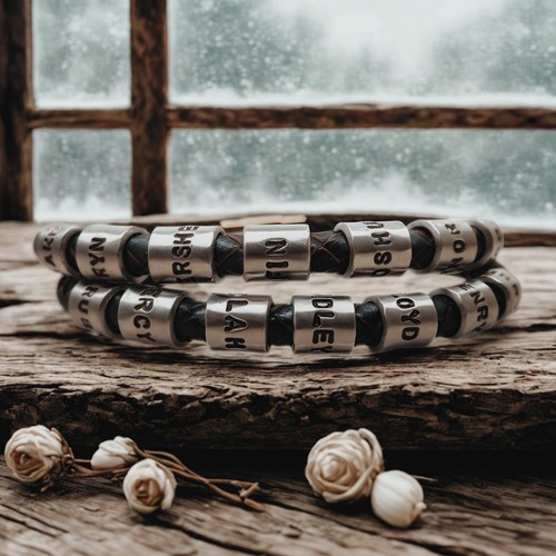 Bracciale uomo pelle - bracciale, 7