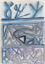 RICCARDO LICATA: Raro Acquerello su Carta, Firmato, Datato, Archiviato. STUPENDO