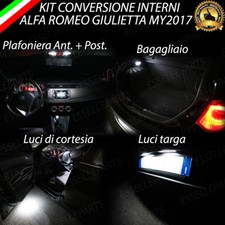 KIT LED INTERNI ALFA ROMEO GIULIETTA MY 2017 KIT COMPLETO + LUCI TARGA CANBUS