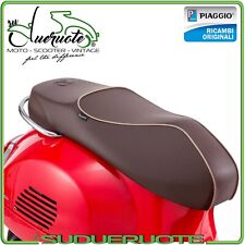 Sella Vespa Gts 300 125 Sellone Pelle Marrone 70 Anniversario 2008-2019 Piaggio