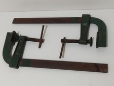 Coppia di strettori morsetti da falegname antichi vintage anni 60/70 cm. 30