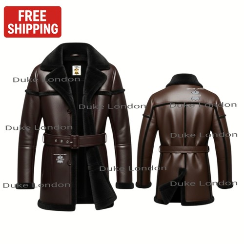 Cappotto lungo uomo vera pelle