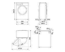 Smeg LBW40CIT lavatrice Caricamento frontale 4 kg 1000 Giri/min D Bianco