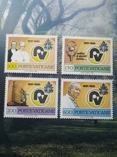 Poste vaticane 1981 ann rio - poste, vaticane:1981-"ann.rio