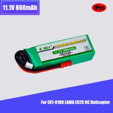 Batteria LiPo 11,1 V 800 mAh per elicottero Esky EK1-0188 001336 Big LAMA E020/E515A