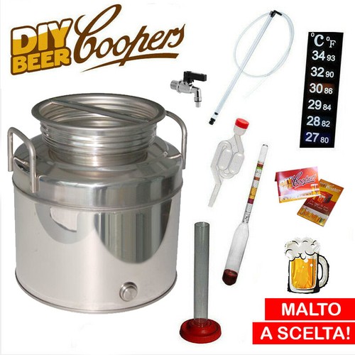 Kit fermentazione acciaio inox - kit,