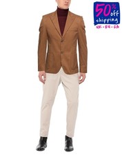 Giacca Blazer DANIELE ALESSANDRINI RRP €368 IT50 US40 L Marrone Made in Italy