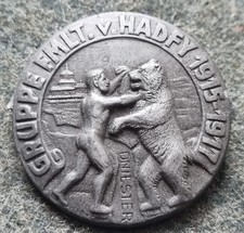 AUSTRIA KAPPENABZEICHEN W.W.I GRUPPE FMLT v. HADFY 1915/1917 DNIESTER GALIZIA #1