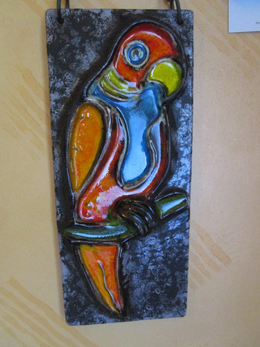 Quadro grande ceramica anni - , 70