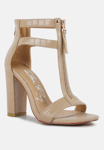 Sandali felicity con zip - con,