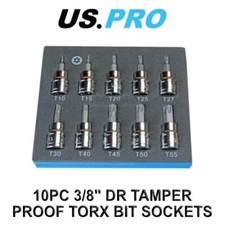 US PRO Tools 10 pezzi 3/8 Dr