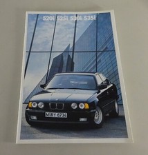 Brochure BMW Serie 5 E34 520i