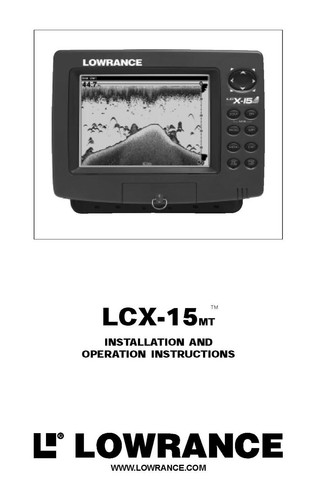 Lowrance lcx 15mt - lcx,